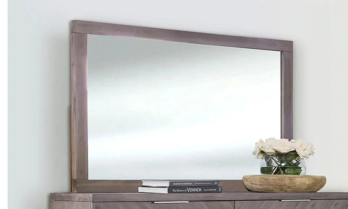 Gray Rectangular Dresser or Hanging Mirror D830