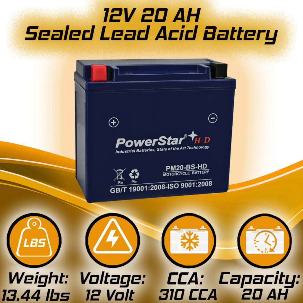 Battery for Harley-Davidson 1340cc Softail 1988 B13337