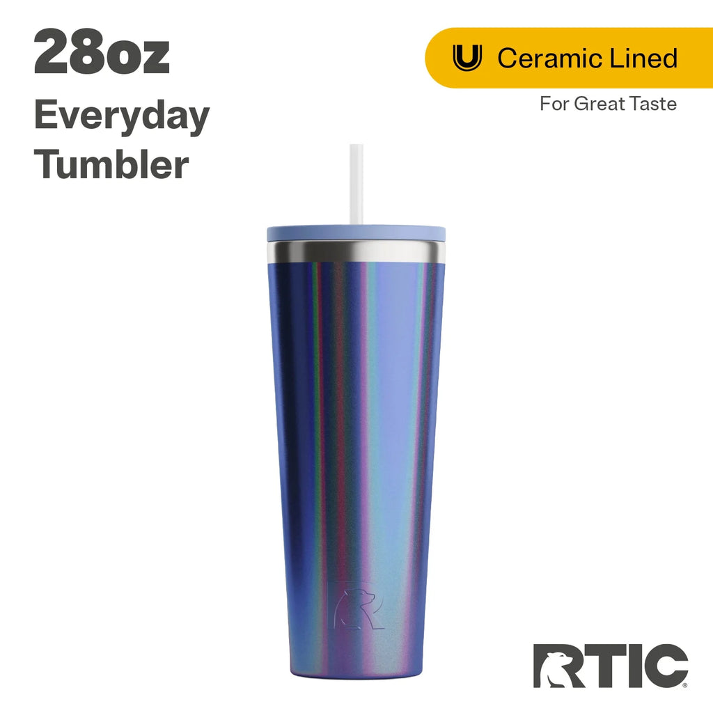 28 oz Ceramic Lined Tumbler with Straw Lid T950962