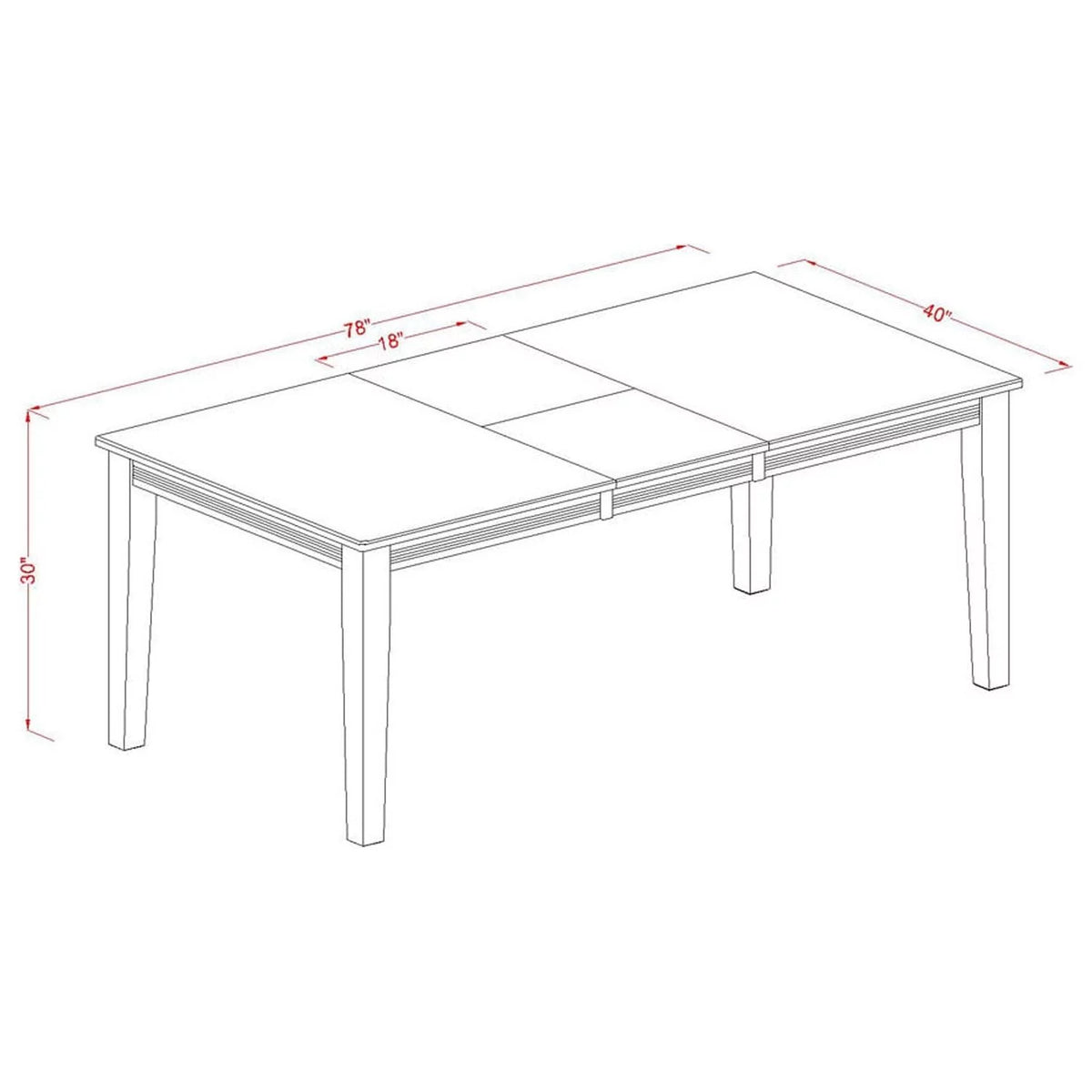 Black 5 Piece Wood Dining Table and Chairs Set C457
