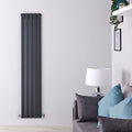 Anthracite Vertical Hot Water Radiator B817529