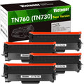 Compatible Toner Cartridge Replacement for Brother TN760 TN730 (4PK) Pack of 2 S236