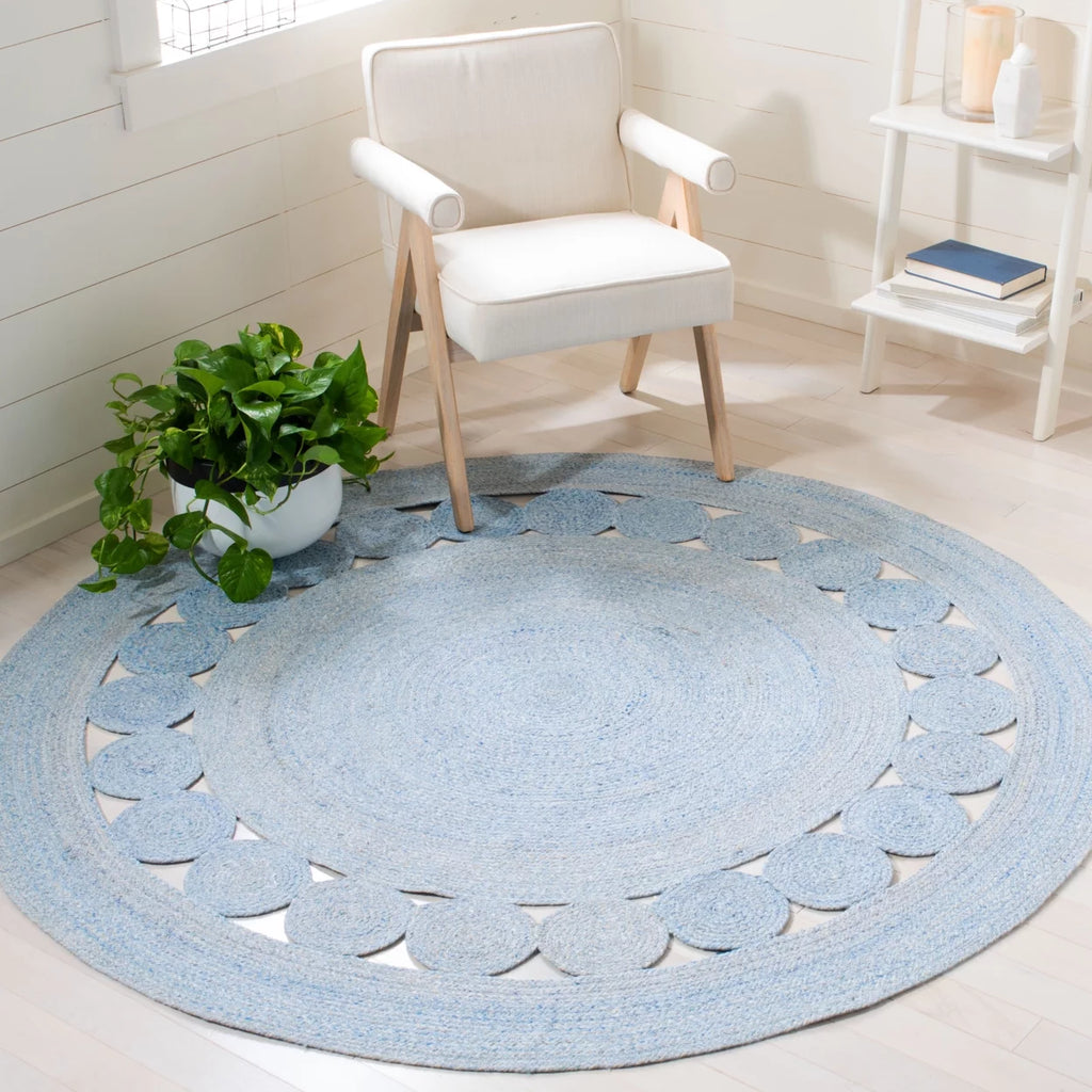 Handwoven Blue Rug Y909010