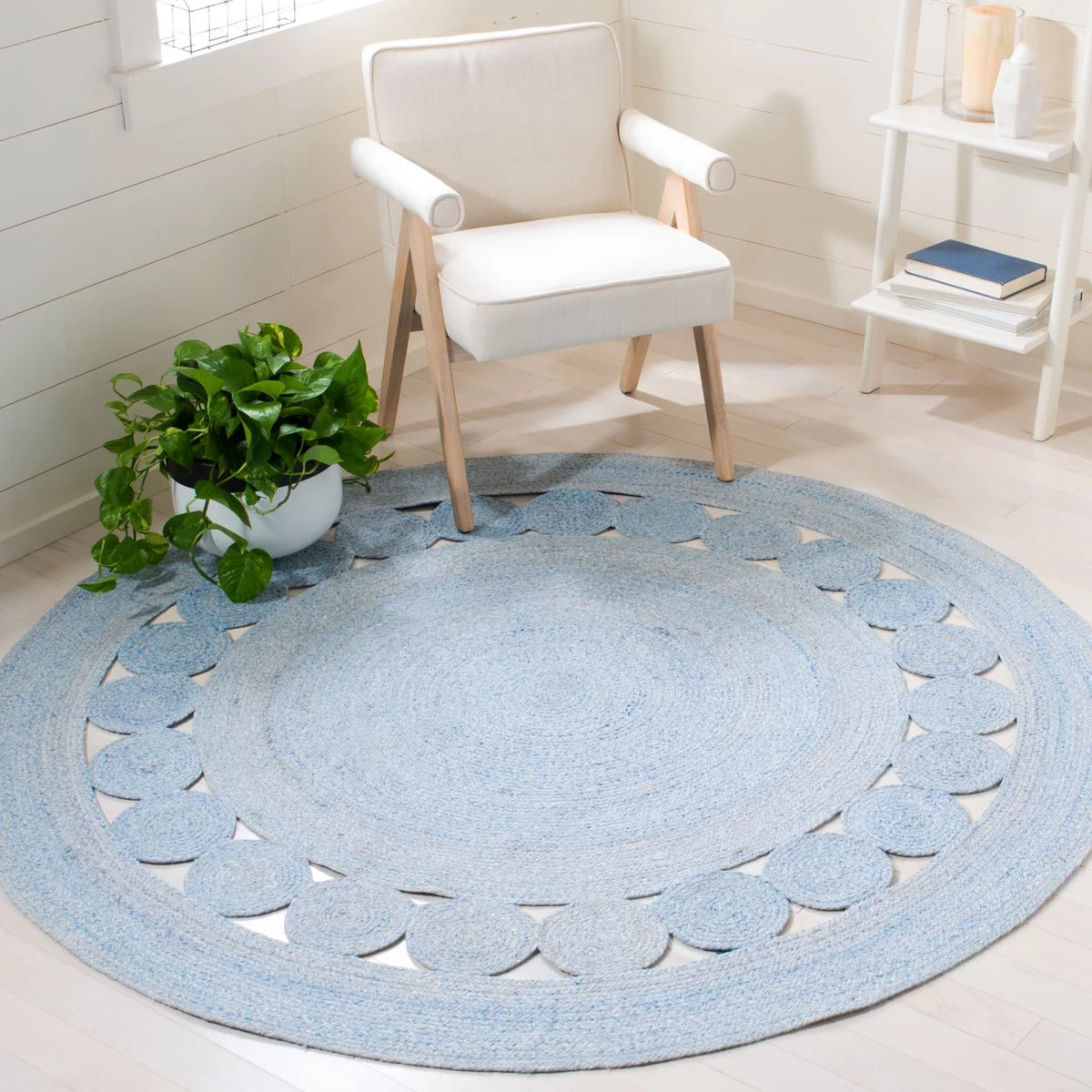 Handwoven Blue Rug Y909010