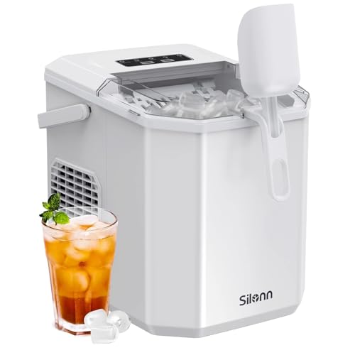 Portable Countertop Ice Maker with Carry Handle and Scoop D71275