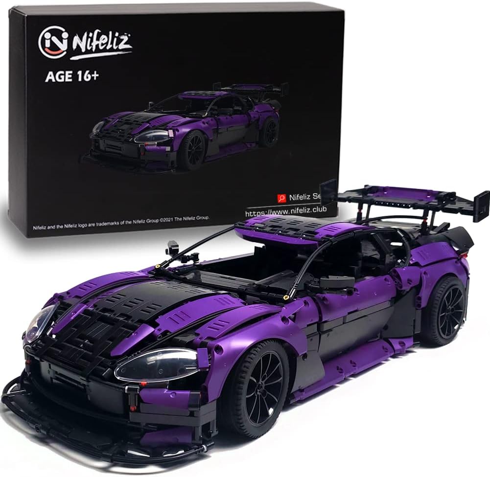 1:8 Scale Sports Car Building Blocks Model (3850 Pcs) H4200