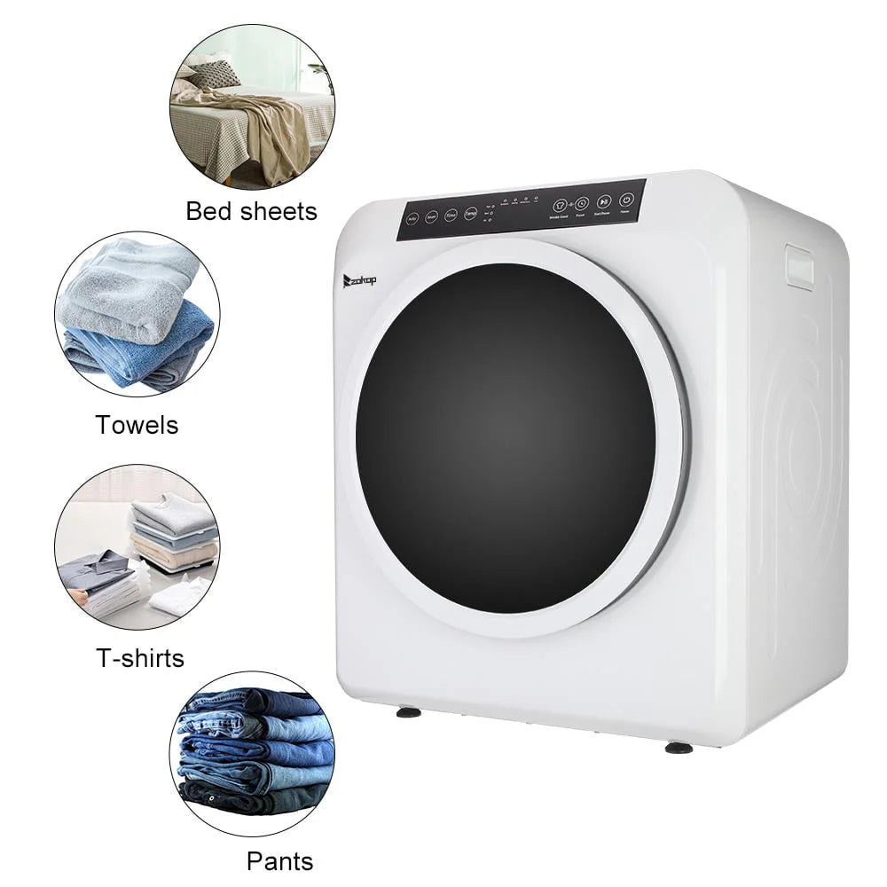White Stainless Electric Dryer N235