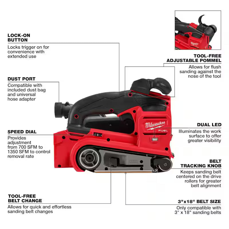 18V Cordless 7-1/4 in. Circular Saw with Belt Sander and Starter Kit G356