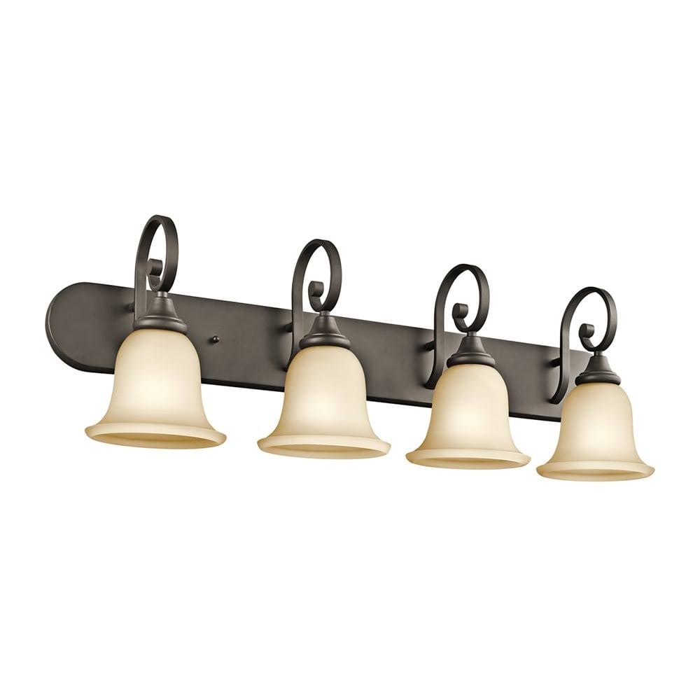 Brushed Nickel Four-Light Bath Fixture M7184