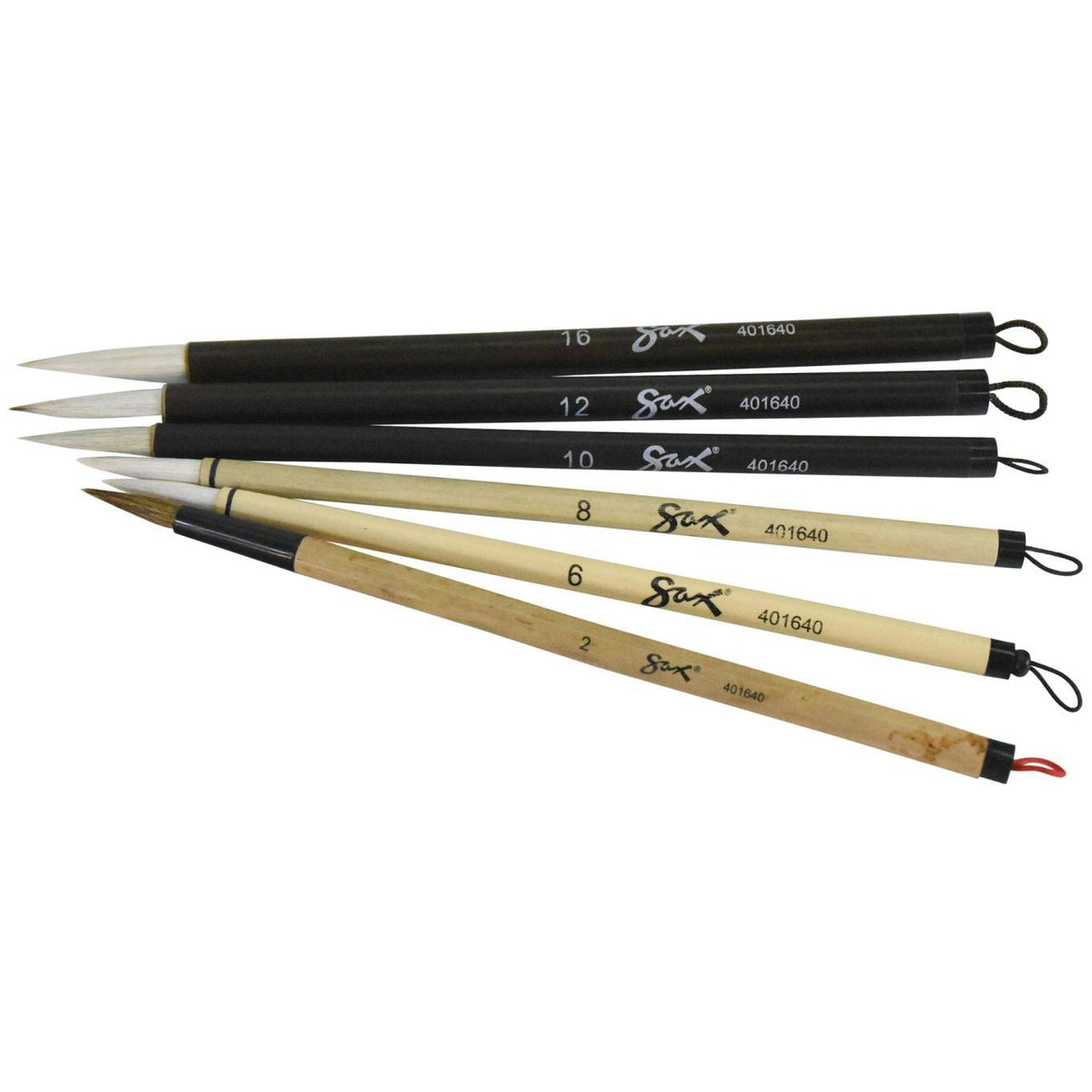 Assorted Trim Bamboo Handle Paint Brushes A923